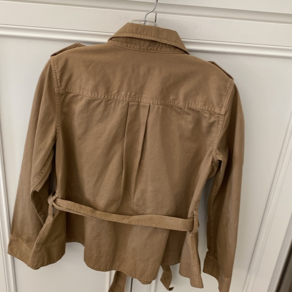 J Crew safari chino peplum jacket size M - Picture 2 of 7